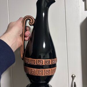 Frankoma V-12 Greek Key Amphora pitcher part of limited edition series 1980s.